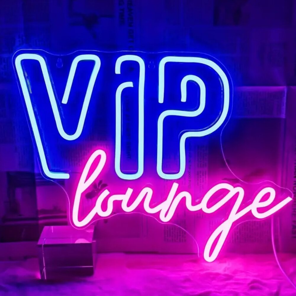VIP LOUNGE NEON LED SIGN